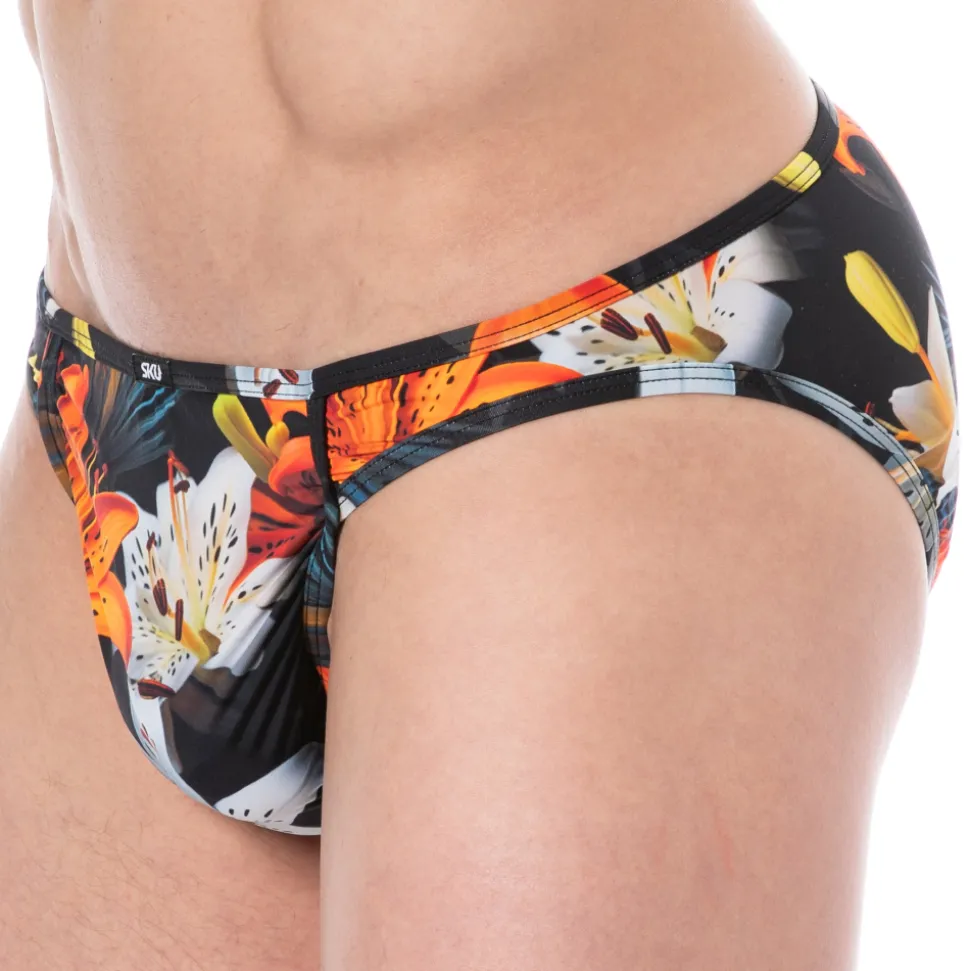 Slip Microfibre Tropical Summer Noir