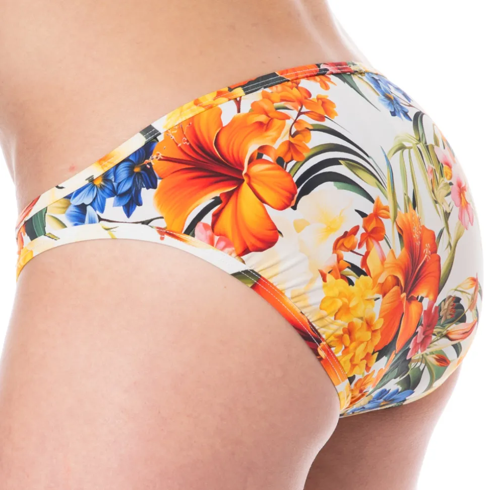 Slip Microfibre Tropical Summer Blanc