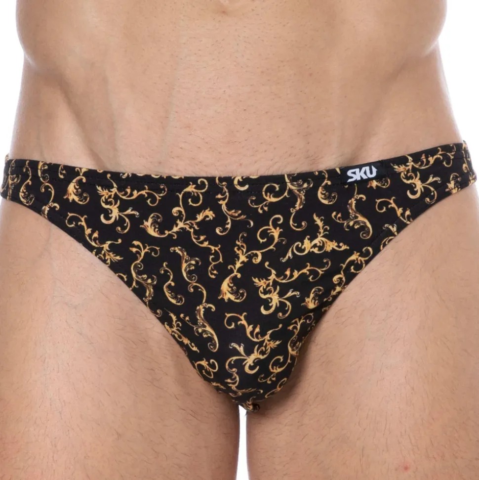 Slip Mini Coton Baroque Noir
