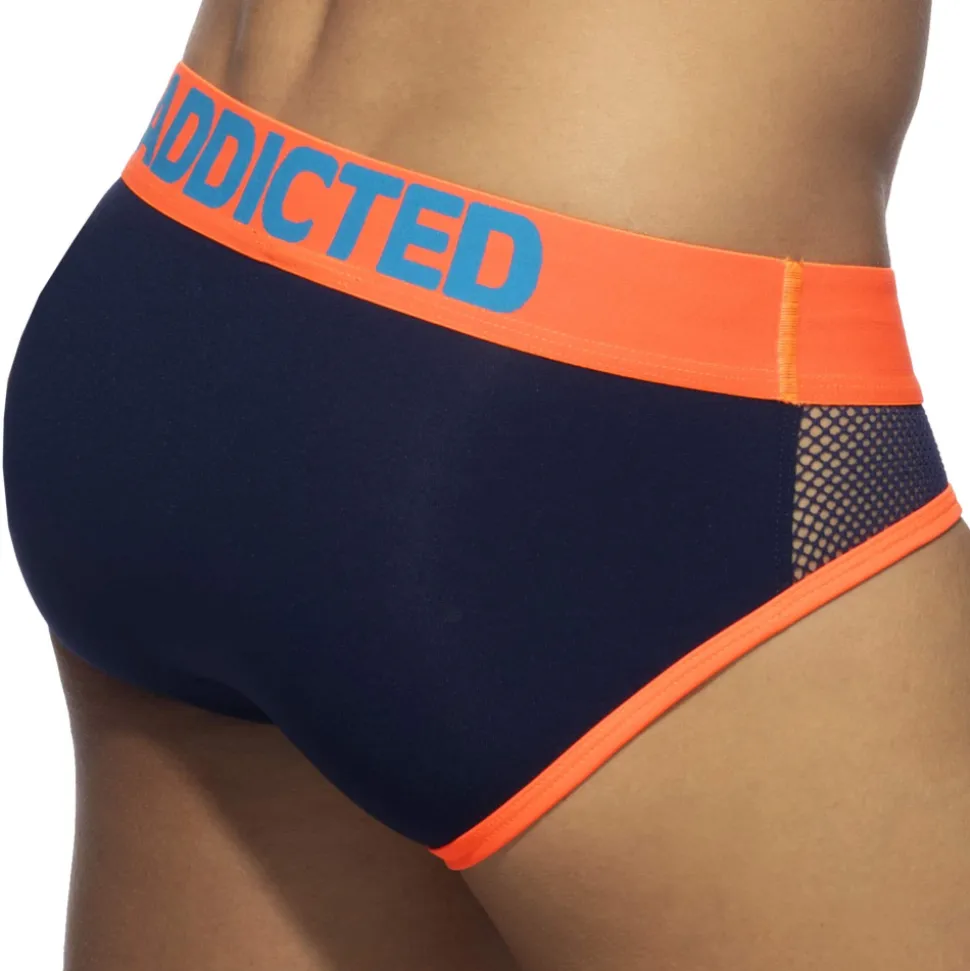 Slip Neon Mesh Bleu Marine
