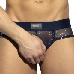 Slip Net Glitter Bleu Marine