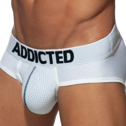 Slip Push Up Mesh Blanc