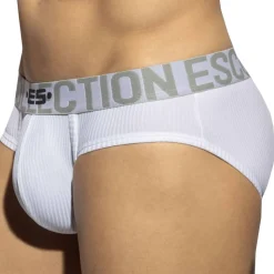 Slip Recycled Rib Blanc
