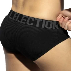 Slip Recycled Rib Noir