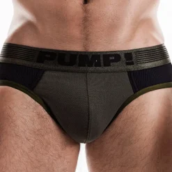 Slip Ribbed Vert Militaire