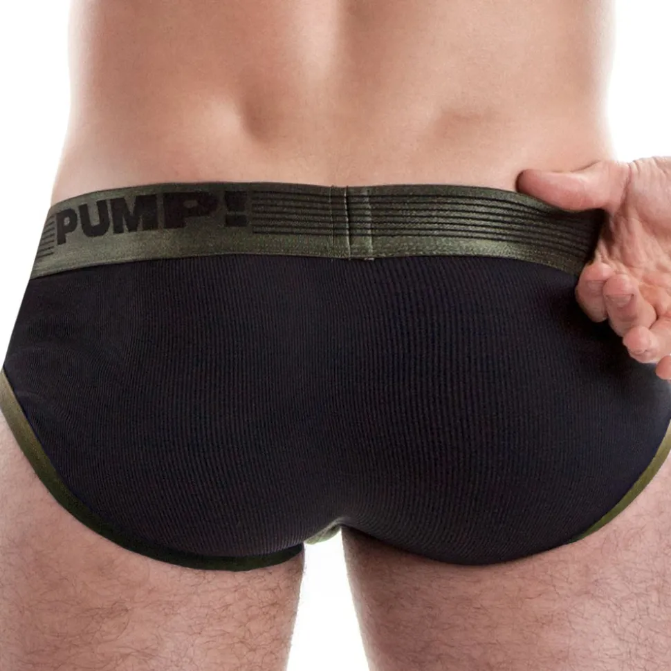 Slip Ribbed Vert Militaire
