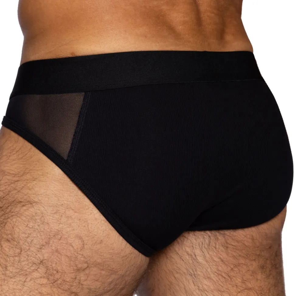 Slip Sexy Rib Noir