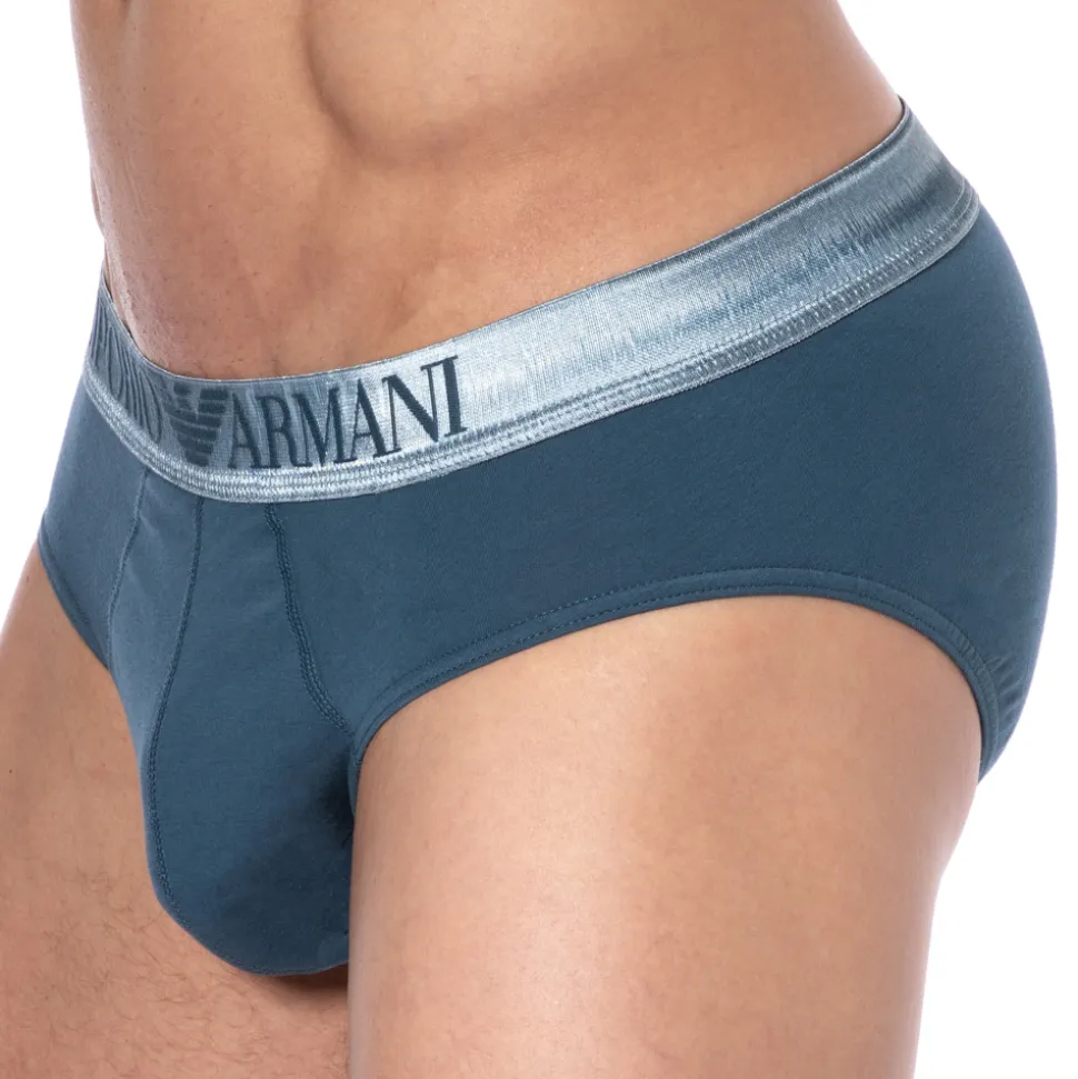 Slip Shiny Logoband Bleu