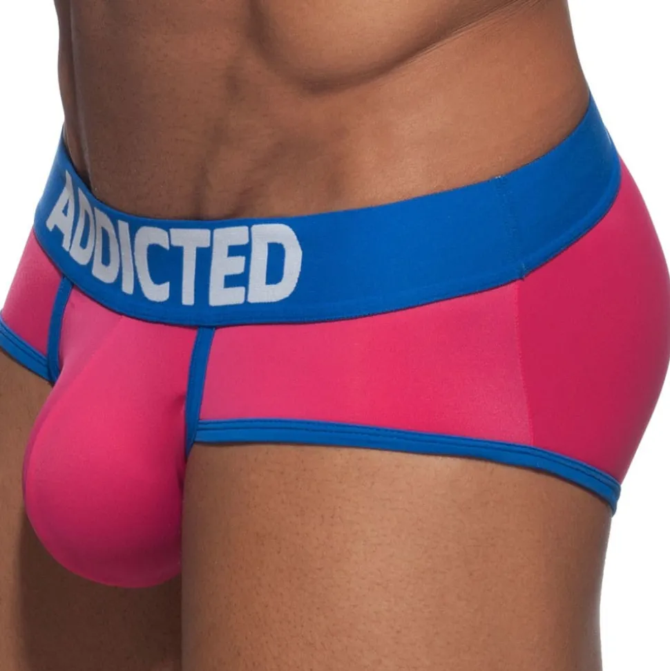 Slip Swimderwear Push Up Rose Fuchsia - Bleu