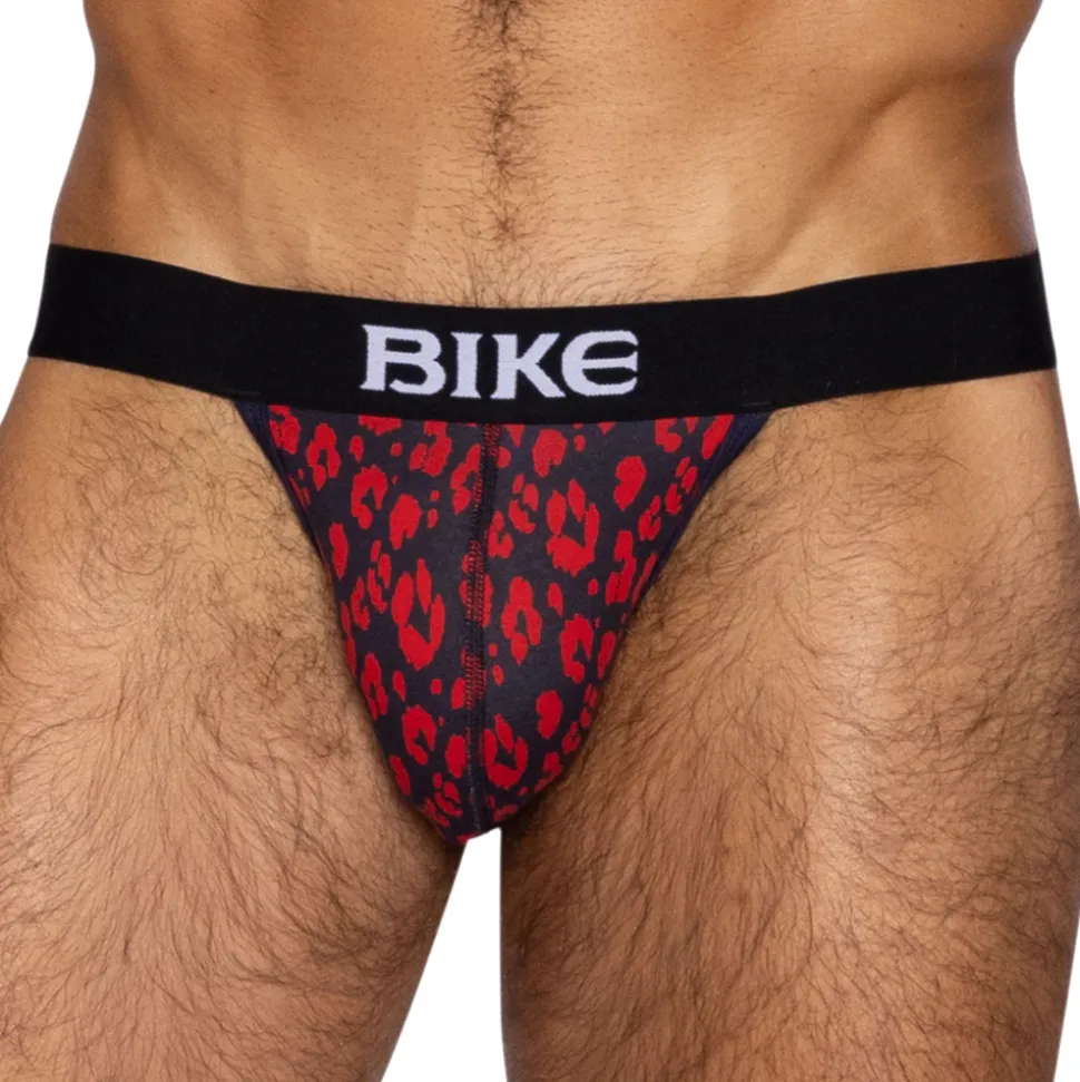 Slip Tanga Coton Léopard
