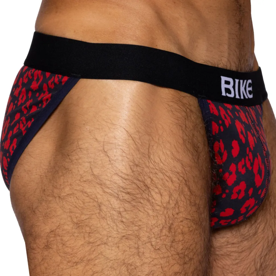 Slip Tanga Coton Léopard