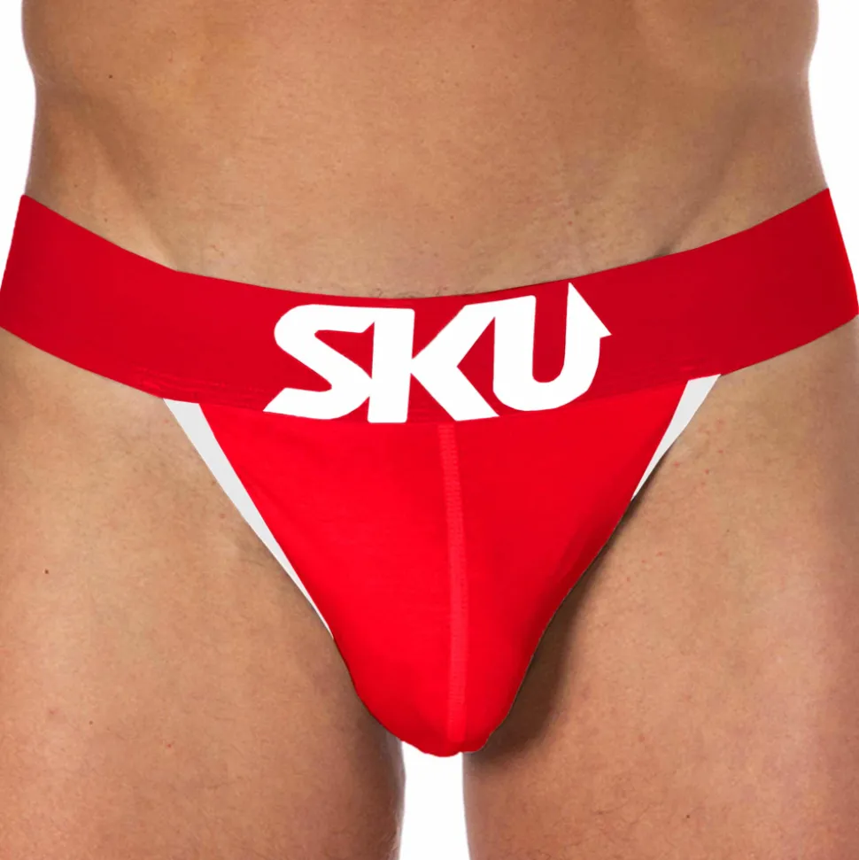 Slip Tanga Logo Coton Rouge