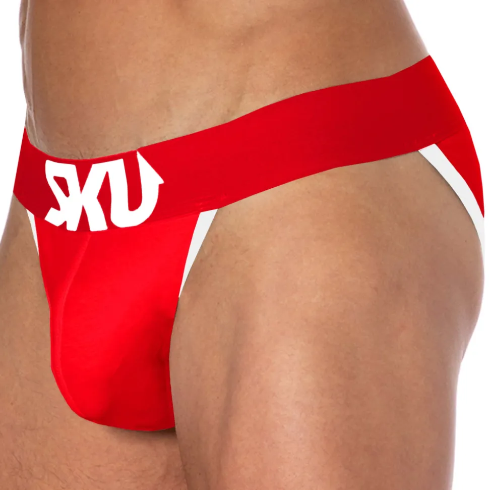 Slip Tanga Logo Coton Rouge