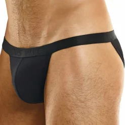 Slip Tanga Muslin Noir