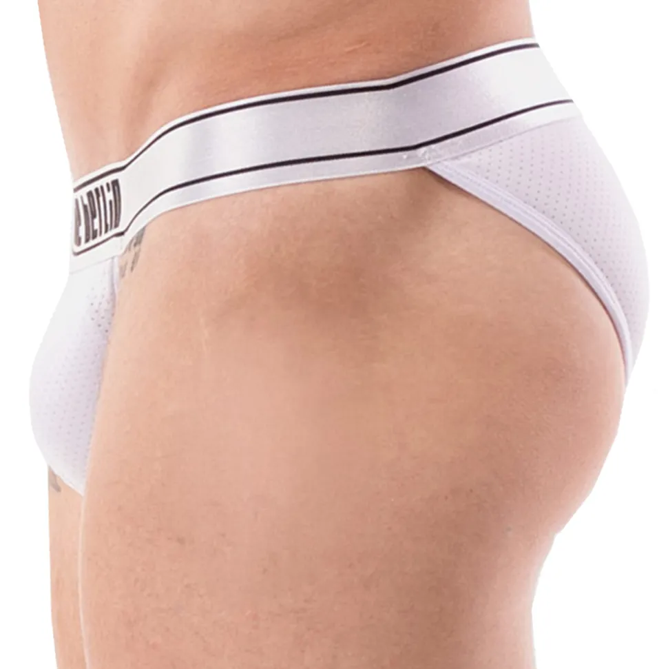 Slip Tanga Tjure Mesh Blanc