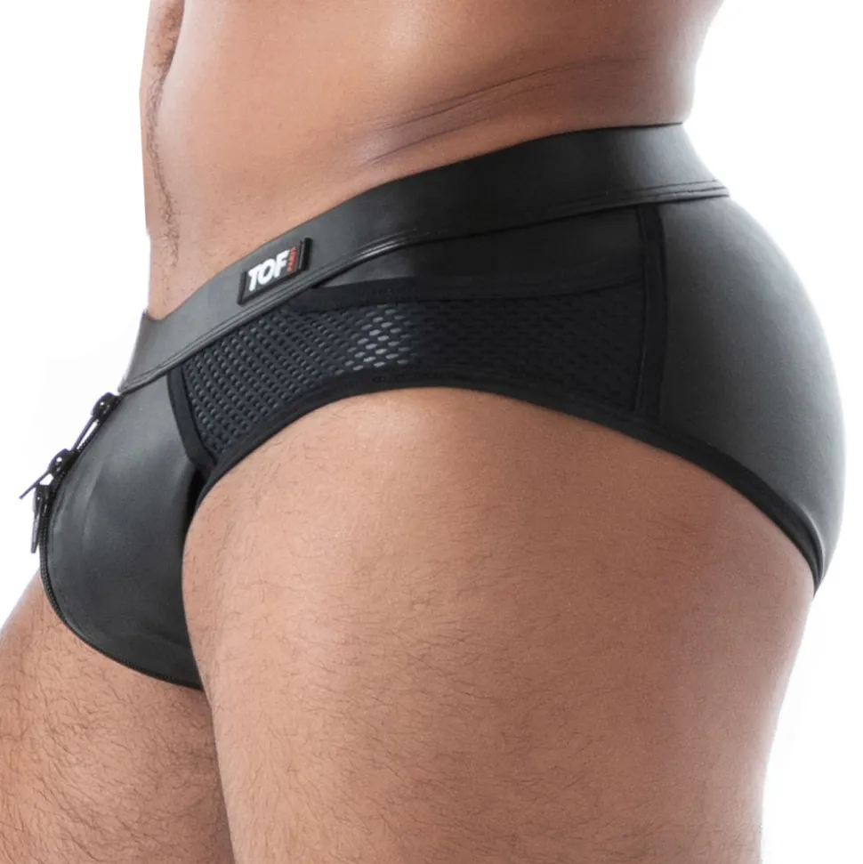 Slip Zippé Kinky Noir