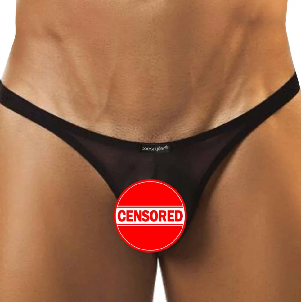String Capri Mesh Noir
