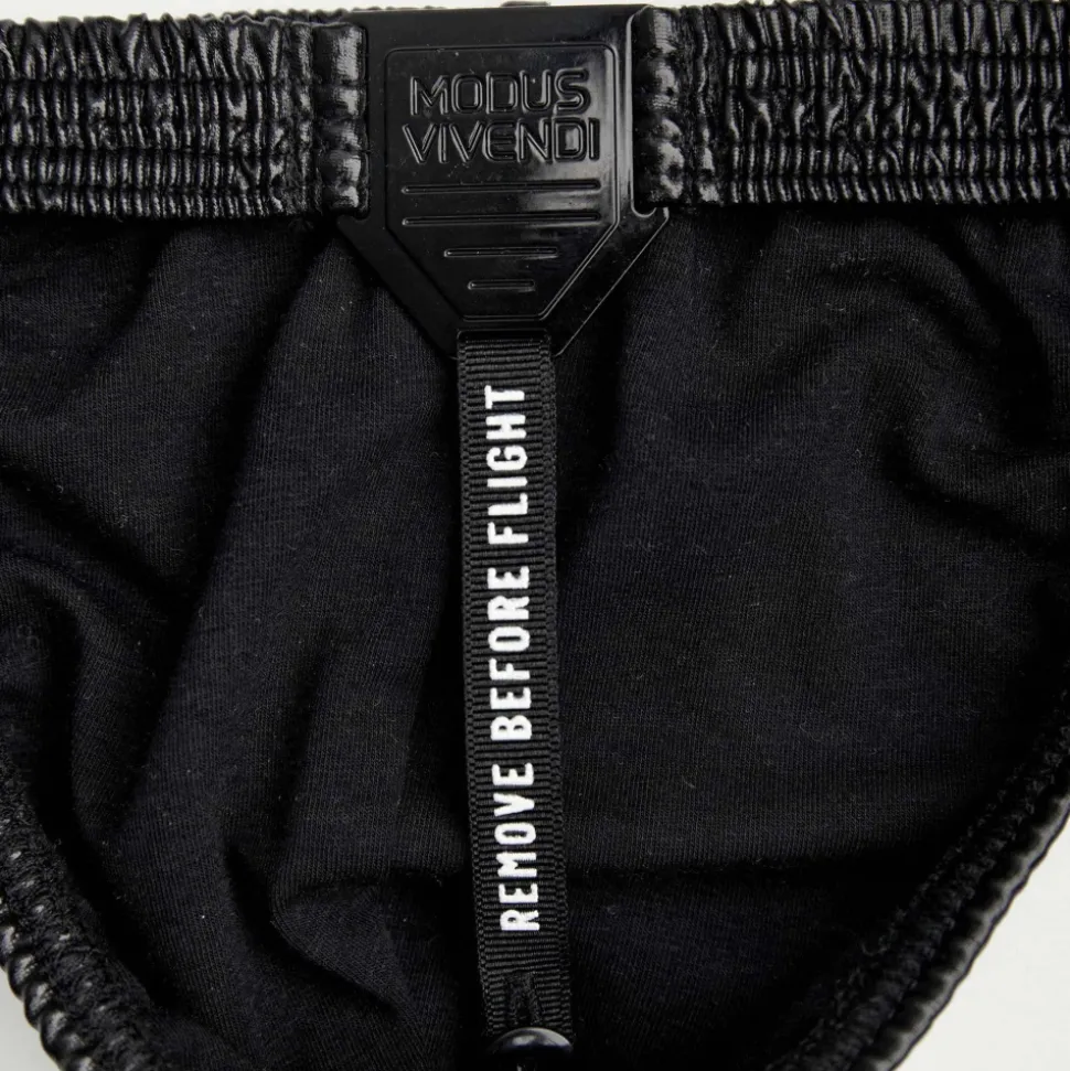 String de Bain Pleasure Avant-Garde Noir