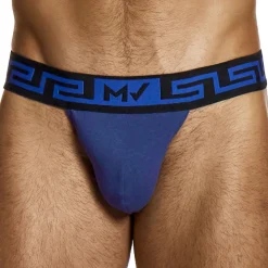 String en Lin Bleu Marine