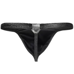 String Ficelle Latex Noir