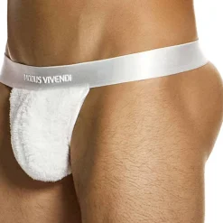 String Fourrure Blanc