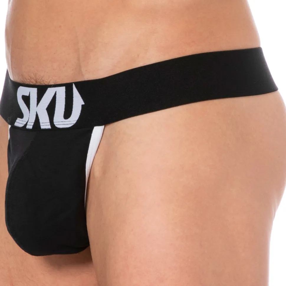 String Logo Coton Noir