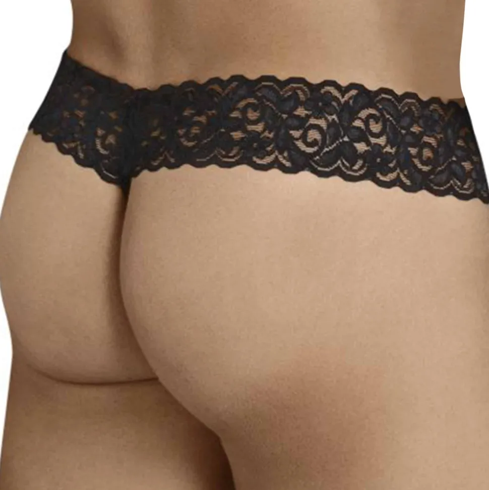 String Résille Dentelle Noir