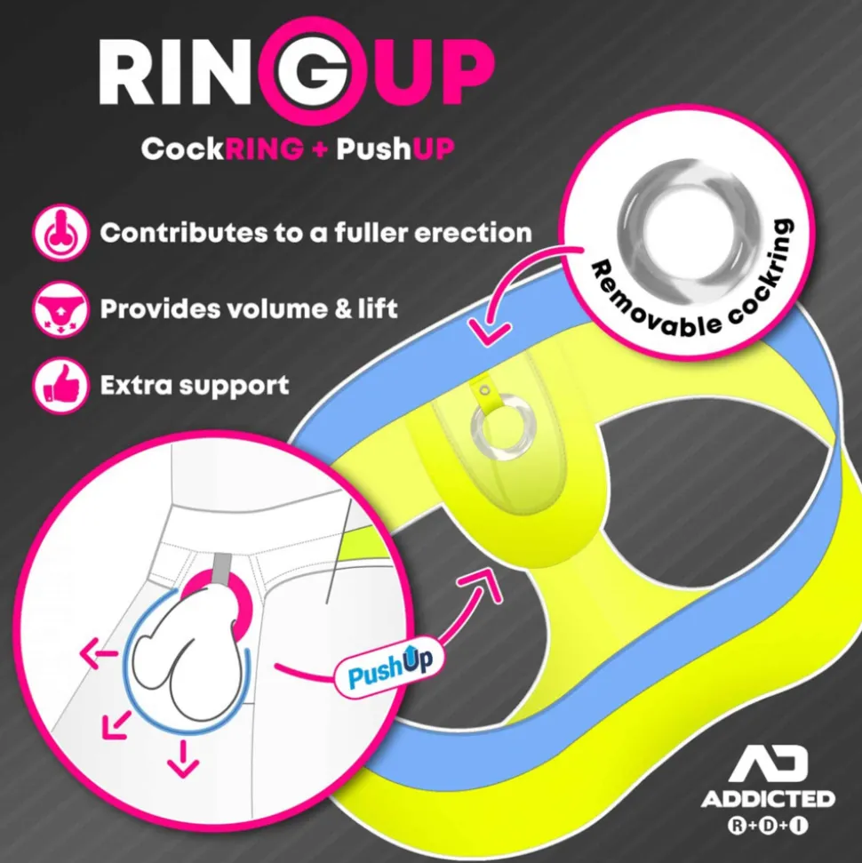 String Rub Tape Cockring Noir
