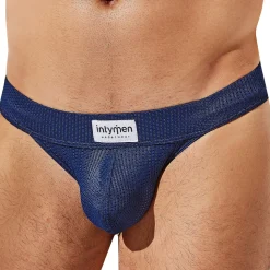 String Seductive Mesh Bleu Marine