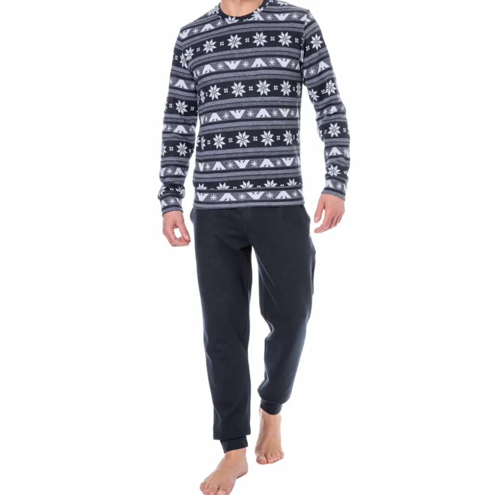 Tenue d'Intérieur Holidays Jacquard Bleu