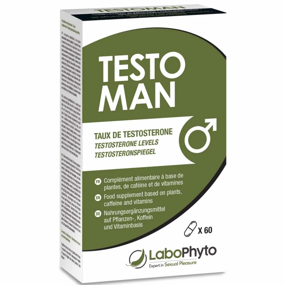 TestoMan Taux de Testotérone - 60 Gélules
