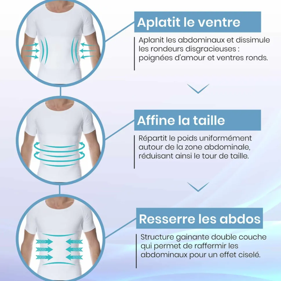 T-Shirt Compression Ferme Blanc