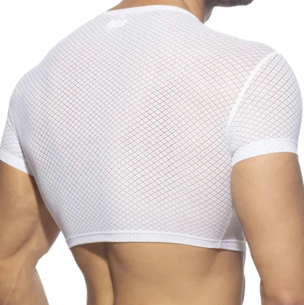 T-Shirt Crop Fantasy Diamond Blanc