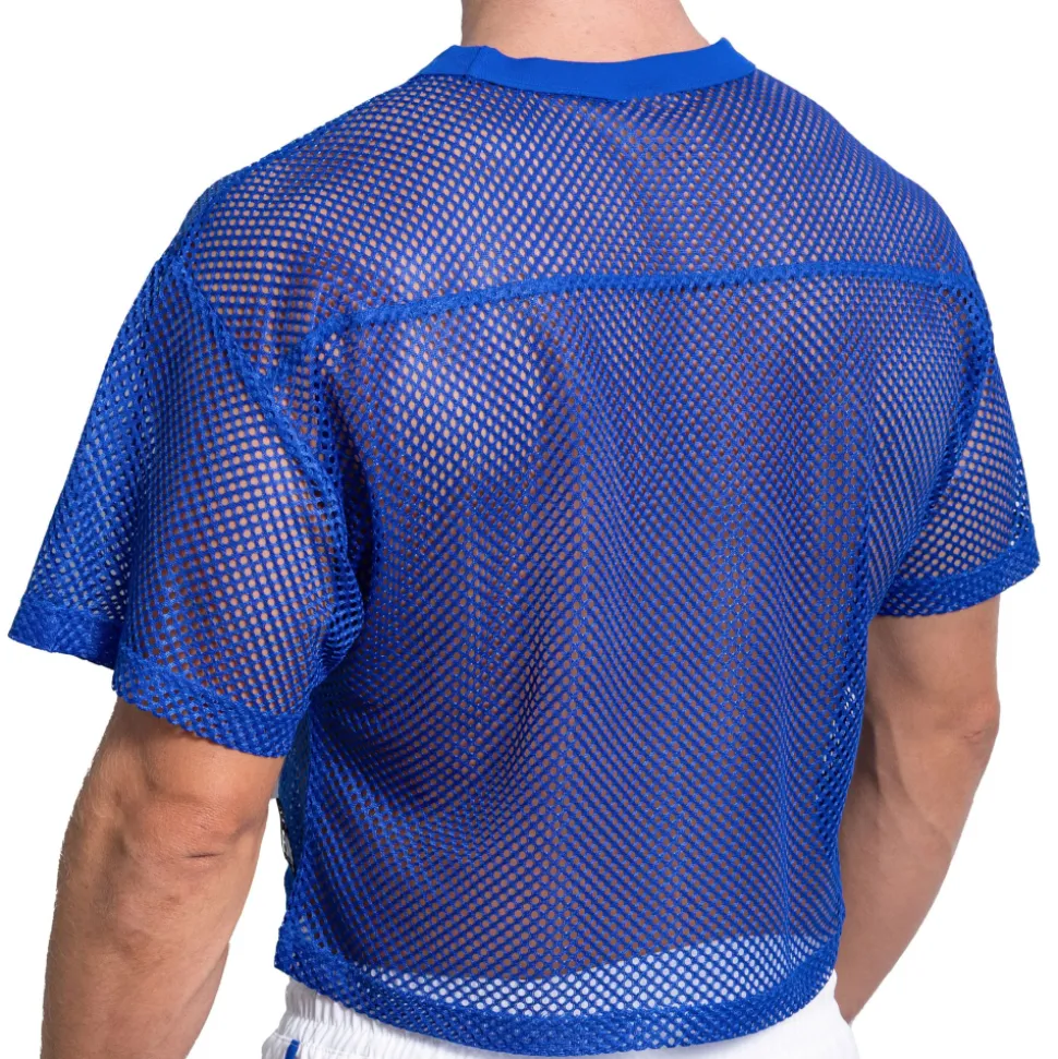 T-Shirt Crop Practice Bleu Roi