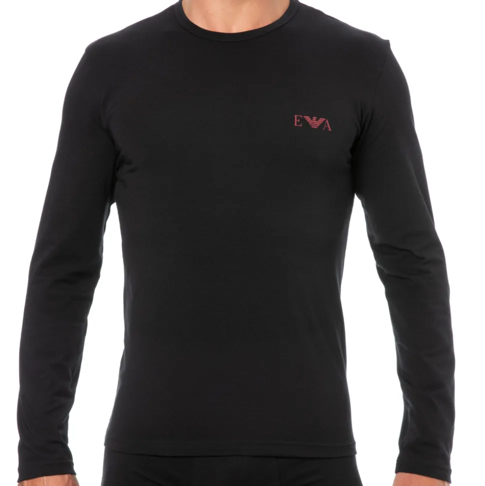 T-Shirt Manches Longues Bold Monogram Coton Noir