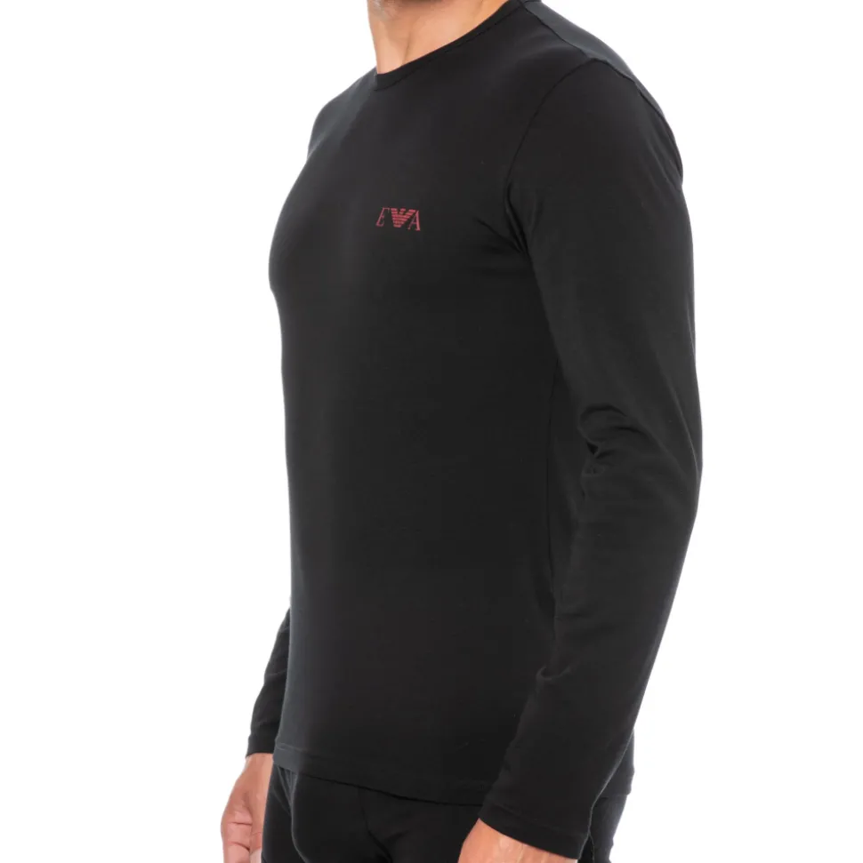 T-Shirt Manches Longues Bold Monogram Coton Noir