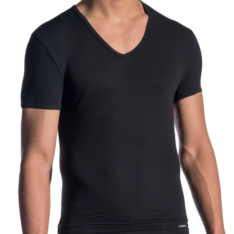T-Shirt V-Neck RED 0965 Noir