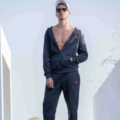 Veste Sport Coton Bleu Marine